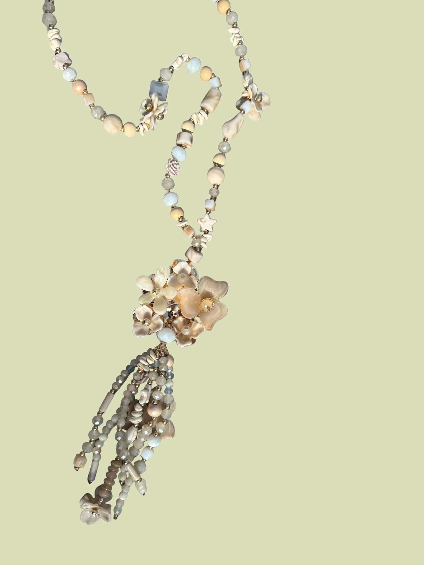 FLOWER STAR MIX NECKLACE