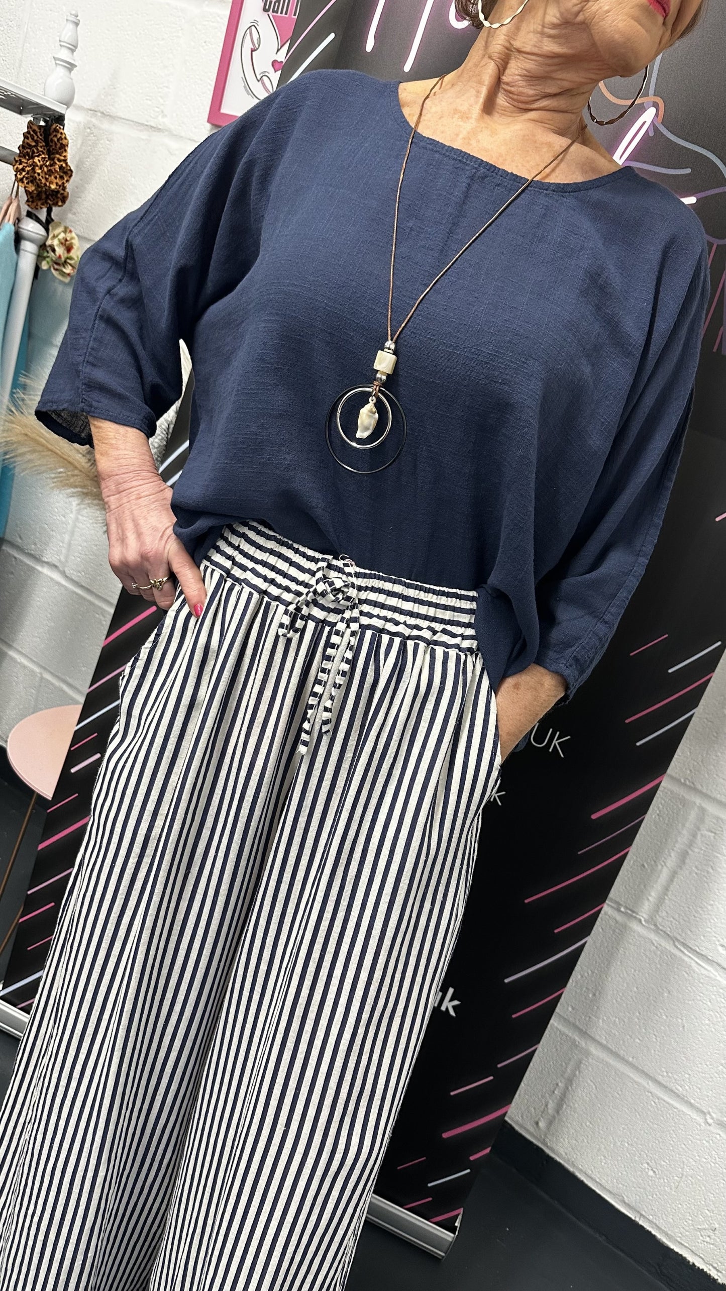 THE STEPHANINE LINEN TROUSERS