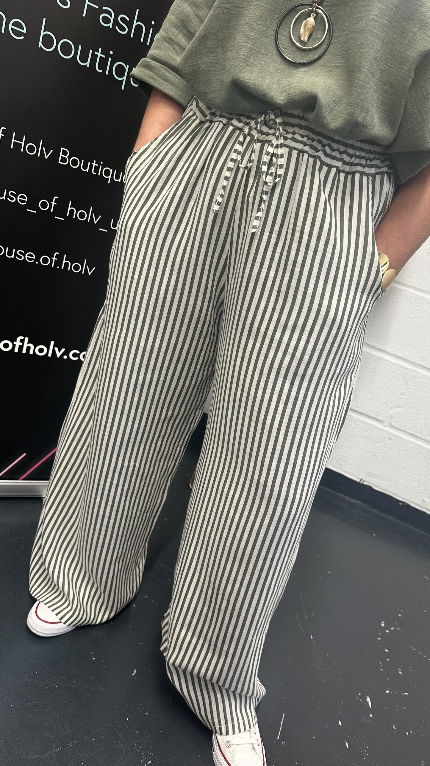 THE STEPHANINE LINEN TROUSERS