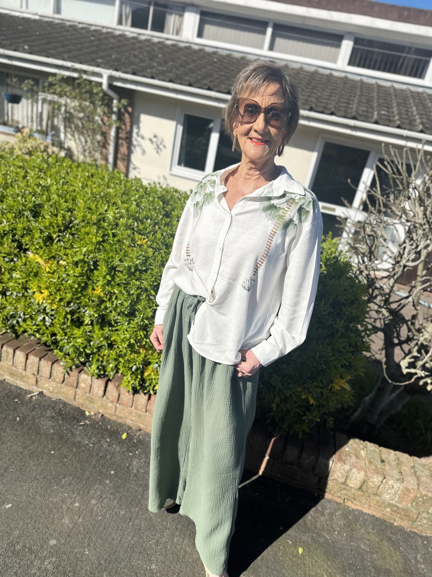 THE MIA CHEESECLOTH TROUSERS
