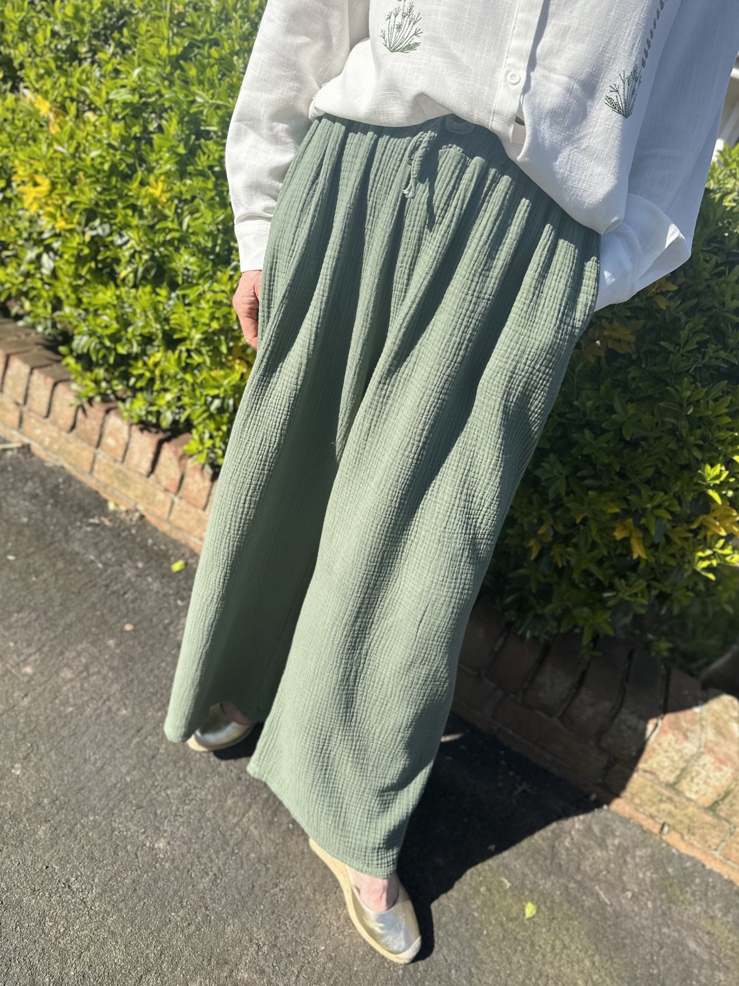 THE MIA CHEESECLOTH TROUSERS