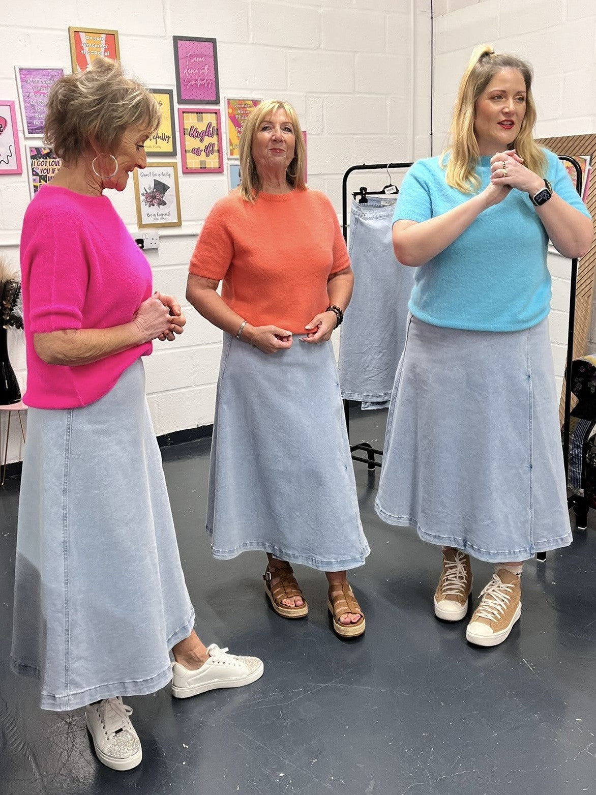 THE JINNY DENIM WRAP OVER SKIRT