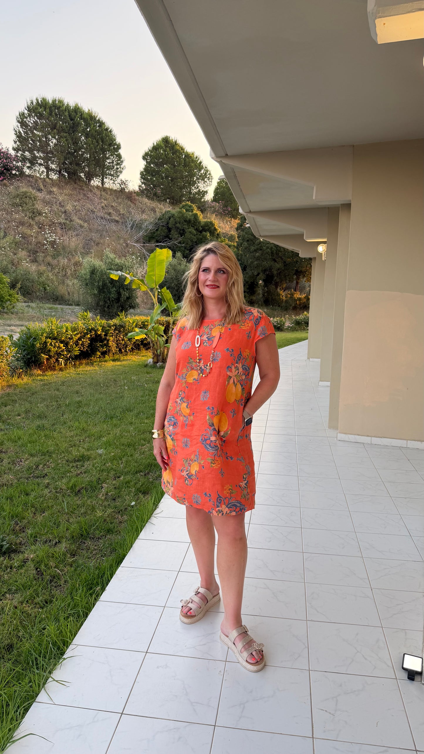BELLA LINEN DRESS