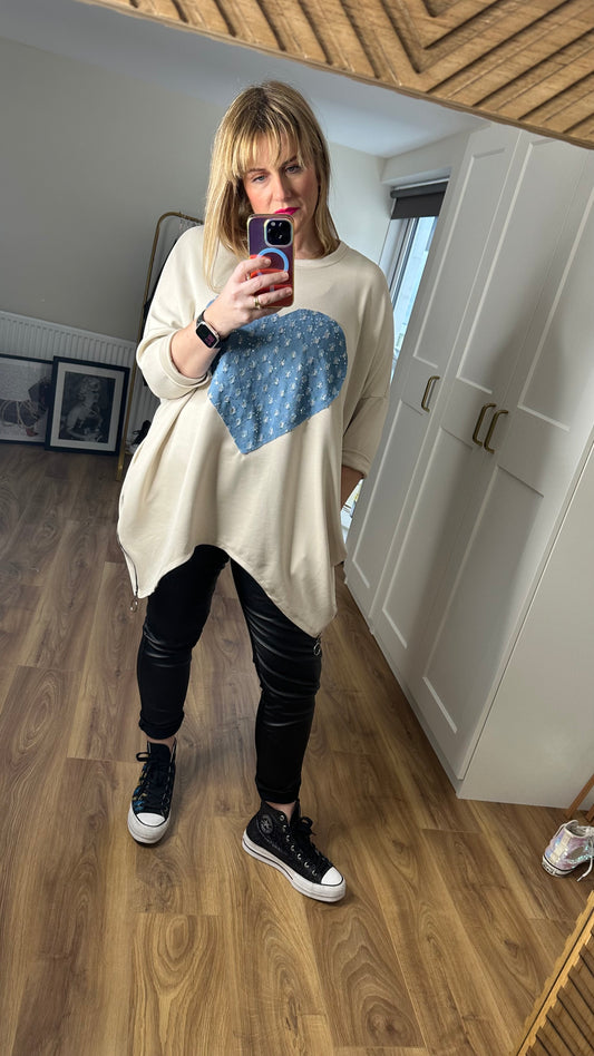 THE SHARON HEART JUMPER