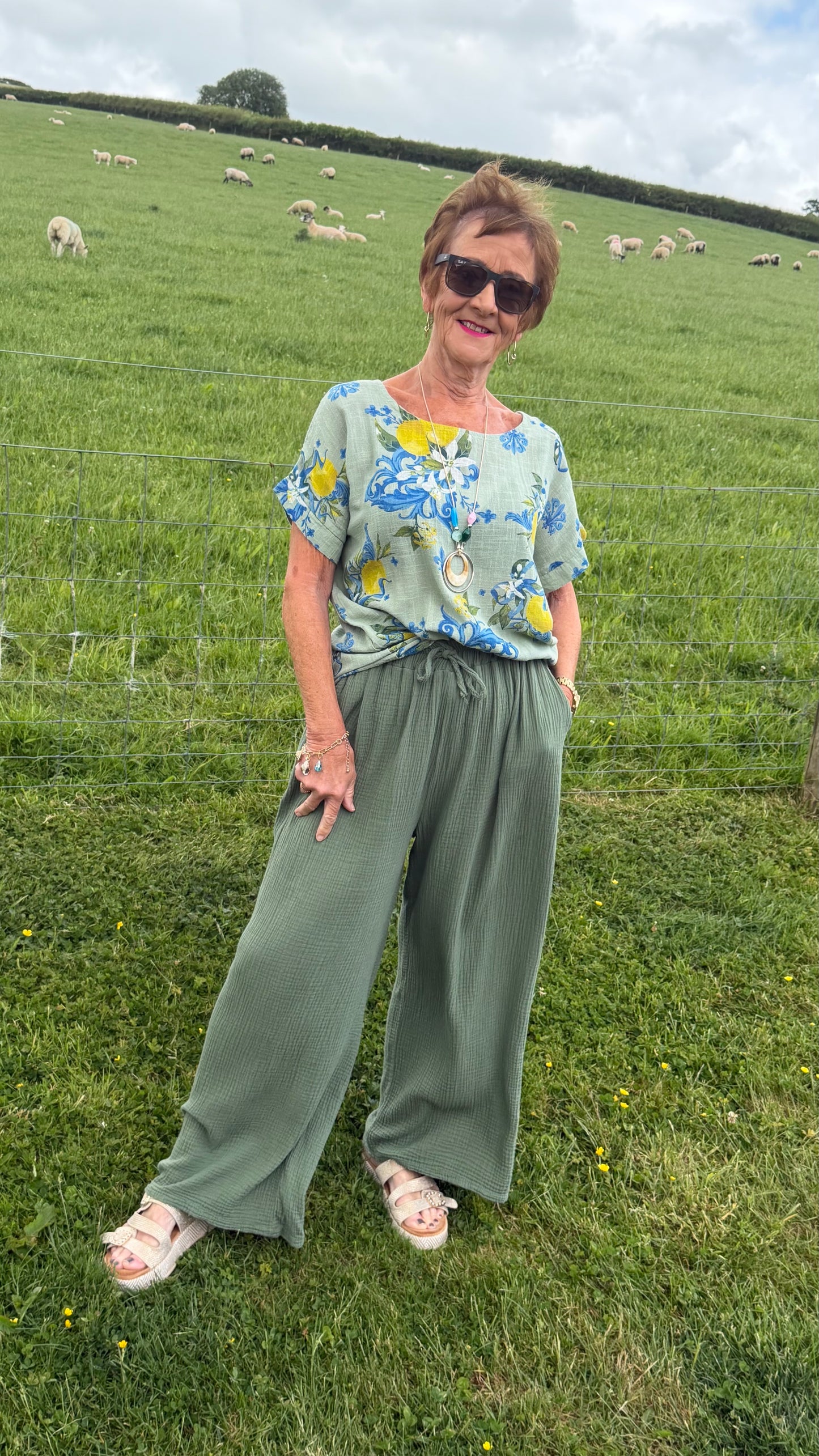 THE MIA CHEESECLOTH TROUSERS