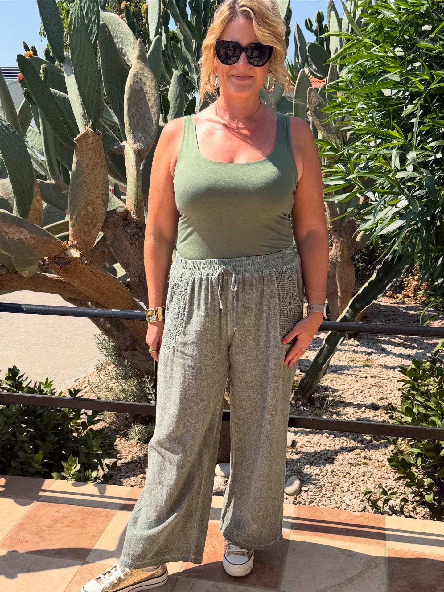 CHRISTINE LINEN TROUSER