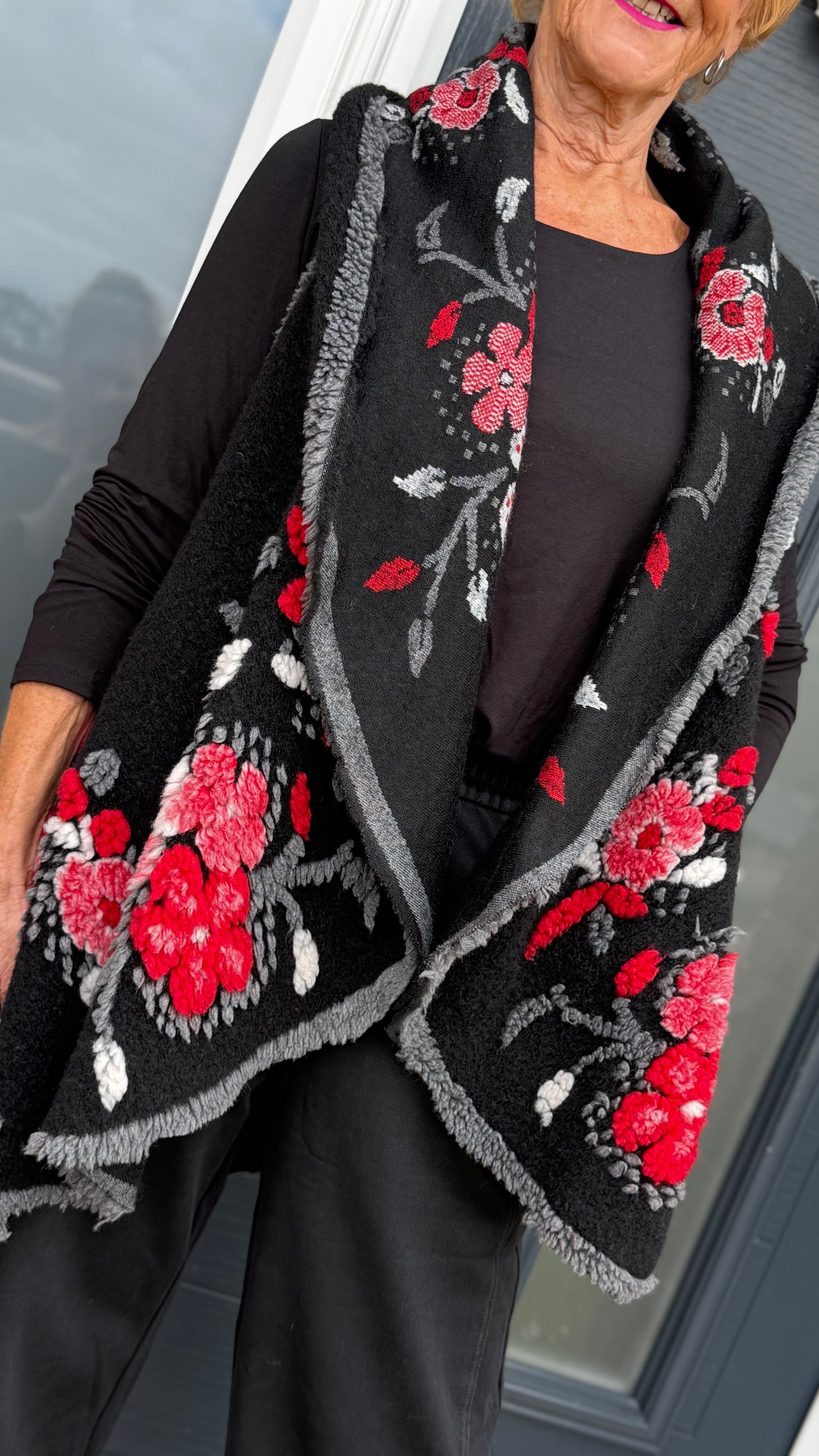 THE MITCHELL WATERFALL KNIT GILET