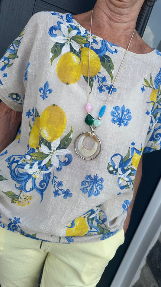 THE BELLA TOP WITH NECKLACE