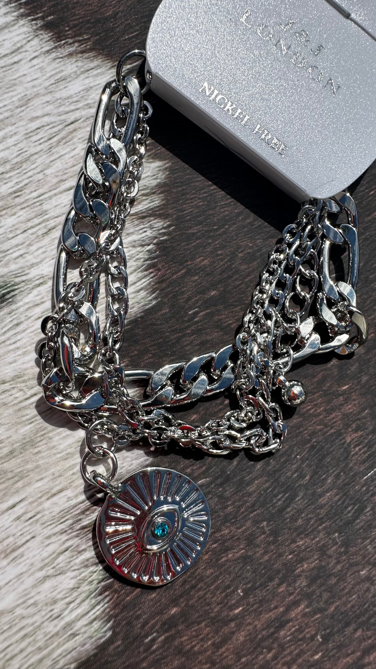 EVIL EYE LAYERED BRACELET