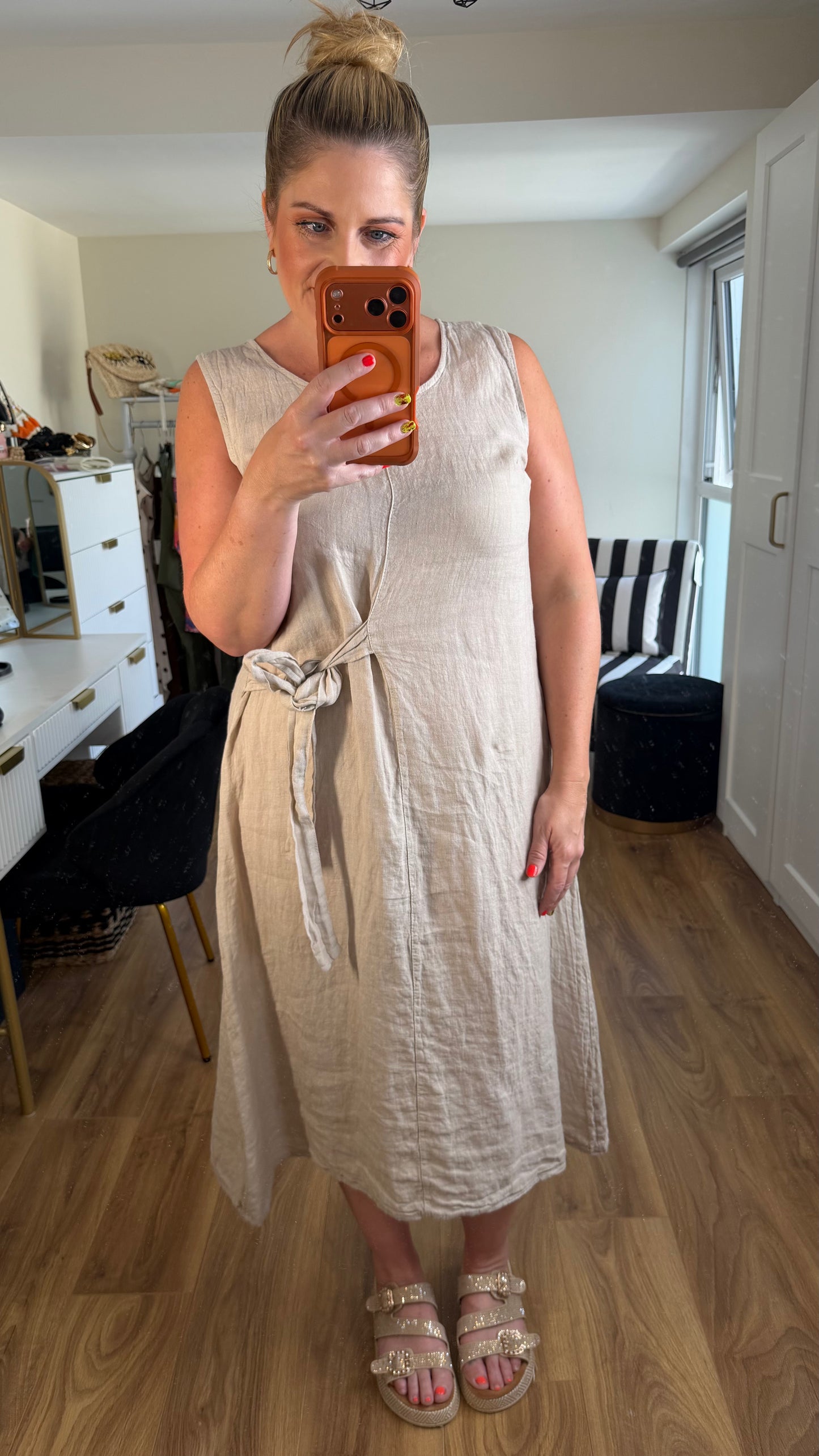 LYNETTE LINEN DRESS