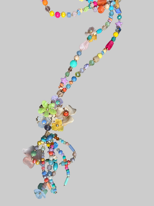 FLOWER STAR MIX NECKLACE