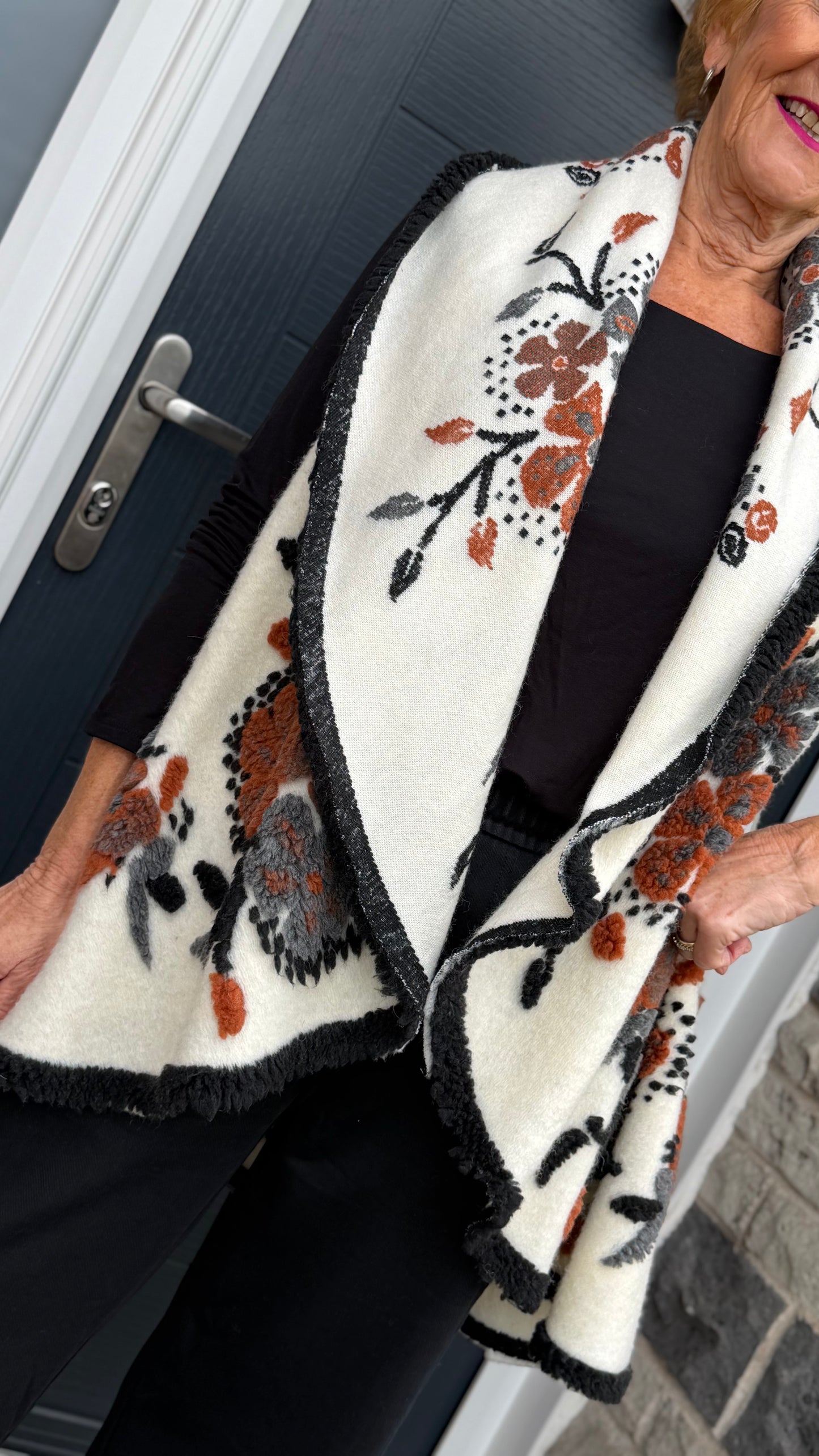 THE MITCHELL WATERFALL KNIT GILET