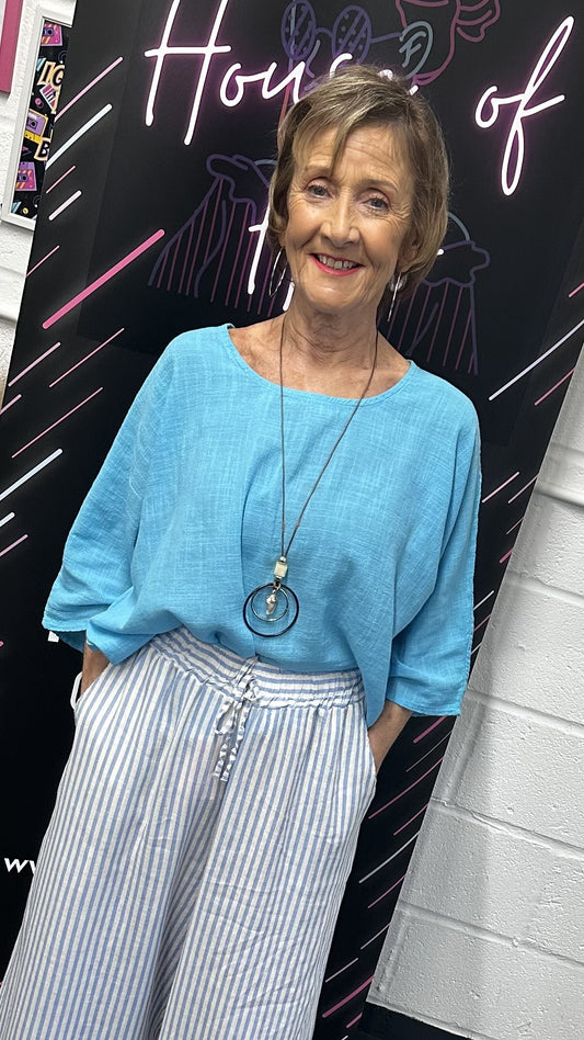 THE STEPHANINE LINEN TROUSERS
