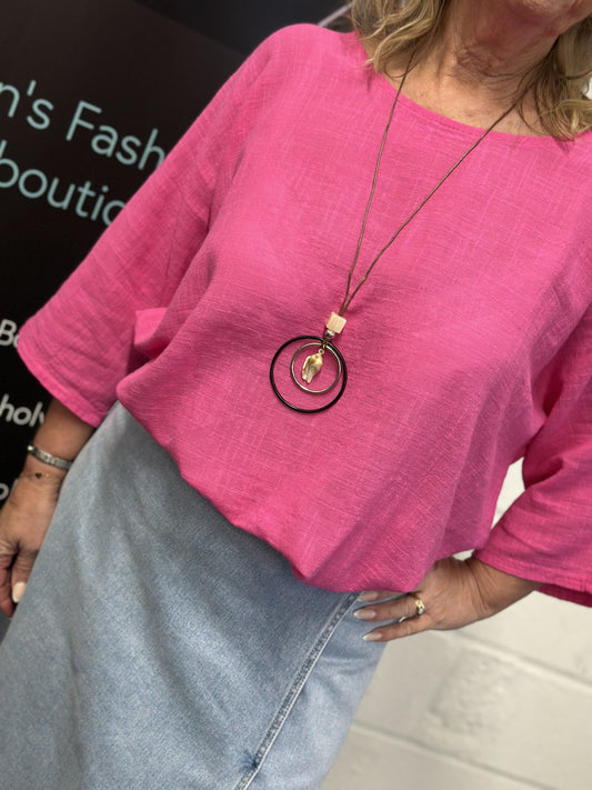 THE CHANTELLE TOP WITH NECKLACE