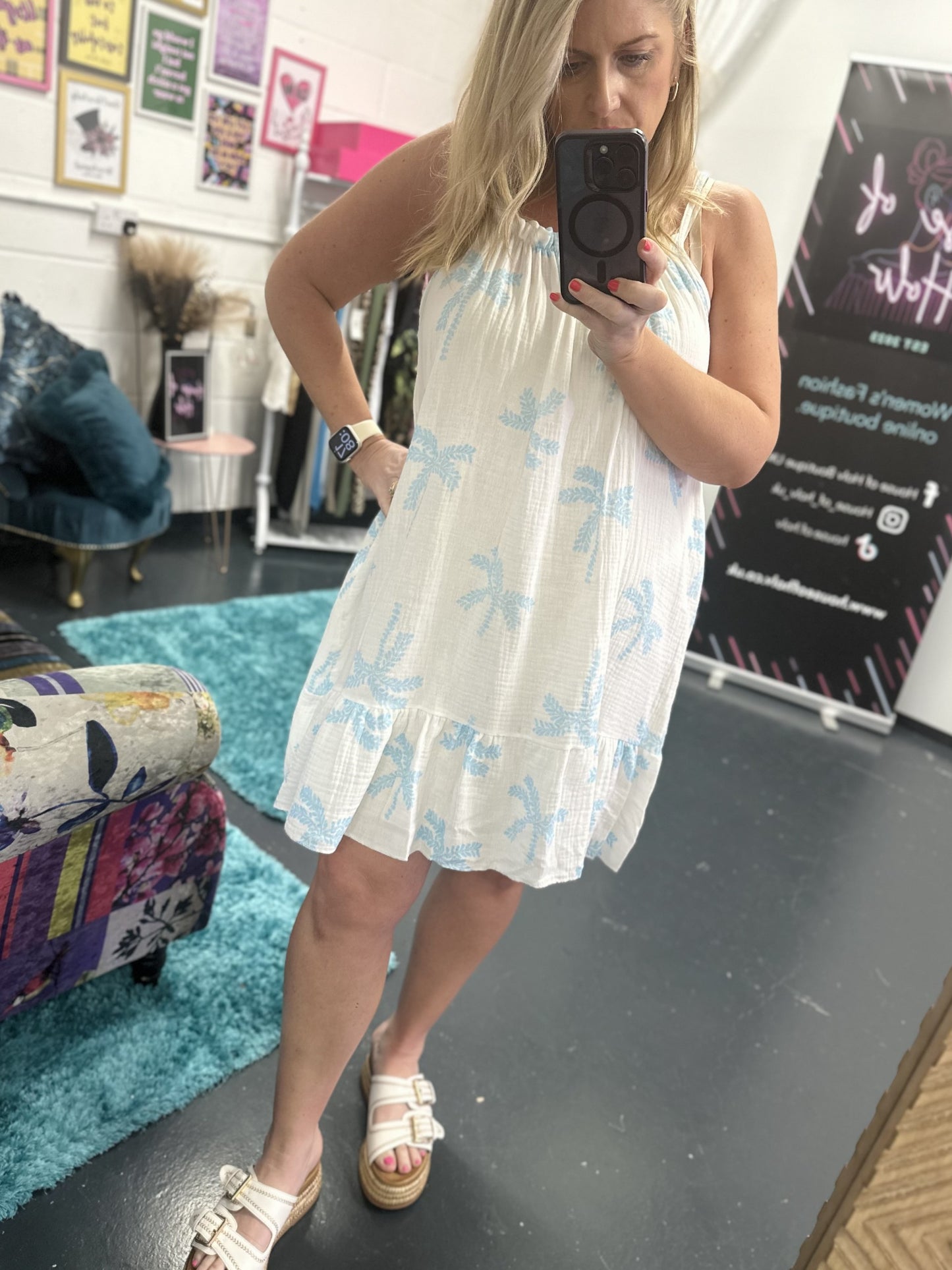 THE PALMA CHEESECLOTH DRESS