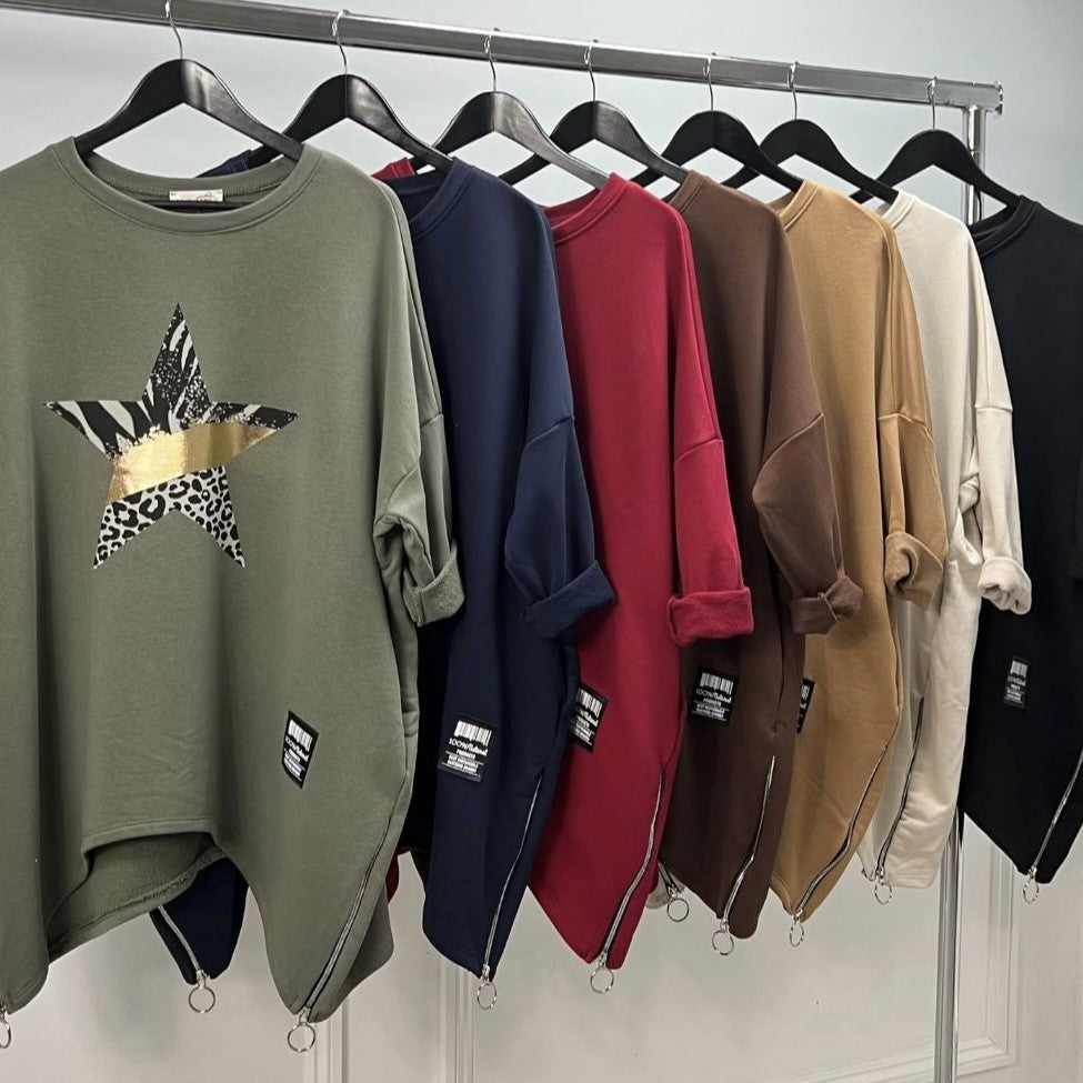 THE ZODIAC SWEATER (WITH ZIPS)